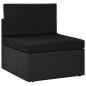 Preview: 9-tlg. Garten-Lounge-Set Poly Rattan Schwarz