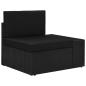 Preview: 9-tlg. Garten-Lounge-Set Poly Rattan Schwarz