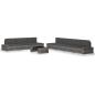 Preview: ARDEBO.de - 8-tlg. Garten-Lounge-Set Poly Rattan Grau
