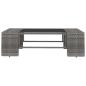 Preview: 8-tlg. Garten-Lounge-Set Poly Rattan Grau