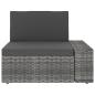 Preview: 8-tlg. Garten-Lounge-Set Poly Rattan Grau