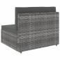 Preview: 8-tlg. Garten-Lounge-Set Poly Rattan Grau