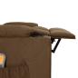Preview: Massagesessel Elektrisch Braun Stoff