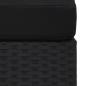 Preview: Modulares Sofa-Eckteil Poly Rattan Schwarz