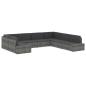 Preview: Modulares Sofa-Eckteil Poly Rattan Schwarz