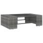 Preview: 10-tlg. Garten-Lounge-Set Poly Rattan Grau