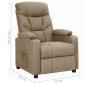 Preview: Aufstehsessel Taupe Stoff