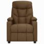 Preview: Massagesessel mit Aufstehhilfe Braun Stoff