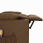Preview: Massagesessel mit Aufstehhilfe Braun Stoff