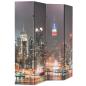 Preview: Raumteiler klappbar 160 x 170 cm New York bei Nacht