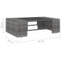 Preview: 8-tlg. Garten-Lounge-Set mit Kissen Grau Poly Rattan