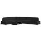 Preview: 7-tlg. Garten-Lounge-Set Poly Rattan Schwarz