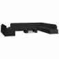 Preview: 10-tlg. Garten-Lounge-Set Poly Rattan Schwarz