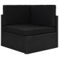 Preview: 10-tlg. Garten-Lounge-Set Poly Rattan Schwarz