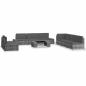 Preview: ARDEBO.de - 9-tlg. Garten-Lounge-Set Poly Rattan Grau
