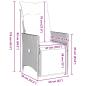 Preview: 5-teiliges Garten-Dining-Set mit Kissen Beige Poly-Rattan