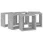 Preview: Würfelregale 6 Stk. Betongrau 26x15x26 cm