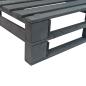 Preview: Outdoor-Sofa Paletten mit Kissen in Grau Kiefernholz