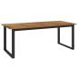 Preview: ARDEBO.de - 7-teiliges Garten Esszimmer Set Schwarz Poly-Rattan Akazie, Stapelbare Gartenstühle mit Kissen 2 Stk Schwarz Poly-Rattan