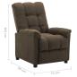 Preview: Relaxsessel Elektrisch Braun Stoff
