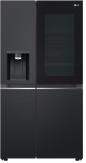 Preview: ARDEBO.de LG GSGV91EVAD Stand Side-by-Side Kombination, 91,3 cm breit, 635 L, Eis-, Crushed Ice- und Wasserspender, Wassertank, WLAN, Essence Black Steel