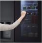 Preview: LG GSGV91EVAD Stand Side-by-Side Kombination, 91,3 cm breit, 635 L, Eis-, Crushed Ice- und Wasserspender, Wassertank, WLAN, Essence Black Steel