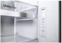 Preview: LG GSGV91EVAD Stand Side-by-Side Kombination, 91,3 cm breit, 635 L, Eis-, Crushed Ice- und Wasserspender, Wassertank, WLAN, Essence Black Steel