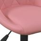 Preview: Barhocker Rosa 46x44x(62,5-77,5) cm Velvet