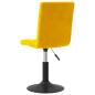 Preview: Esszimmerstühle 6 Stk. Drehbar Senfgelb Samt