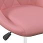 Preview: Esszimmerstühle 6 Stk. Drehbar Rosa Samt