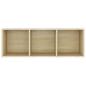 Preview: TV-Schränke 2 Stk. Sonoma-Eiche 107x35x37 cm Holzwerkstoff