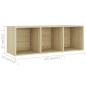 Preview: TV-Schränke 2 Stk. Sonoma-Eiche 107x35x37 cm Holzwerkstoff