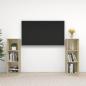 Preview: ARDEBO.de - TV-Schränke 2 Stk. Sonoma-Eiche 107x35x37 cm Holzwerkstoff