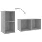 Preview: 3-tlg. TV-Schrank-Set Betongrau Holzwerkstoff