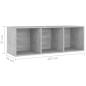 Preview: 3-tlg. TV-Schrank-Set Betongrau Holzwerkstoff