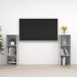 Preview: ARDEBO.de - TV-Schränke 2 Stk. Betongrau 107x35x37 cm Holzwerkstoff