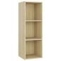 Preview: TV-Schränke 3 Stk. Sonoma-Eiche 107x35x37 cm Holzwerkstoff