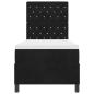 Preview: Boxspringbett mit Matratze Schwarz 80x200 cm Samt