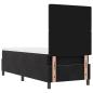 Preview: Boxspringbett mit Matratze Schwarz 80x200 cm Samt