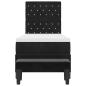 Preview: Boxspringbett mit Matratze & Bank Schwarz 80x200 cm Samt