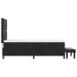 Preview: Boxspringbett mit Matratze & Bank Schwarz 80x200 cm Samt
