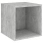 Preview: 4-tlg. TV-Schrank-Set Betongrau Holzwerkstoff