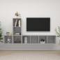 Preview: ARDEBO.de - 3-tlg. TV-Schrank-Set Betongrau Holzwerkstoff