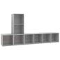 Preview: 3-tlg. TV-Schrank-Set Betongrau Holzwerkstoff