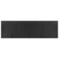 Preview: Teppich Rechteckig Grau 60x200 cm Bambus