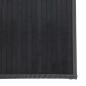 Preview: Teppich Rechteckig Grau 60x200 cm Bambus