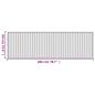 Preview: Teppich Rechteckig Grau 60x200 cm Bambus