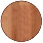Preview: Teppich Rund Braun 60 cm Bambus