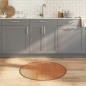 Preview: ARDEBO.de - Teppich Rund Natur 80 cm Bambus