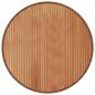 Preview: Teppich Rund Natur 80 cm Bambus